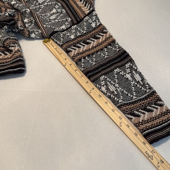 Old Navy Banana Republic Diamond Print Jacquard Cardi-Coat Size M - Picture 7 of 10